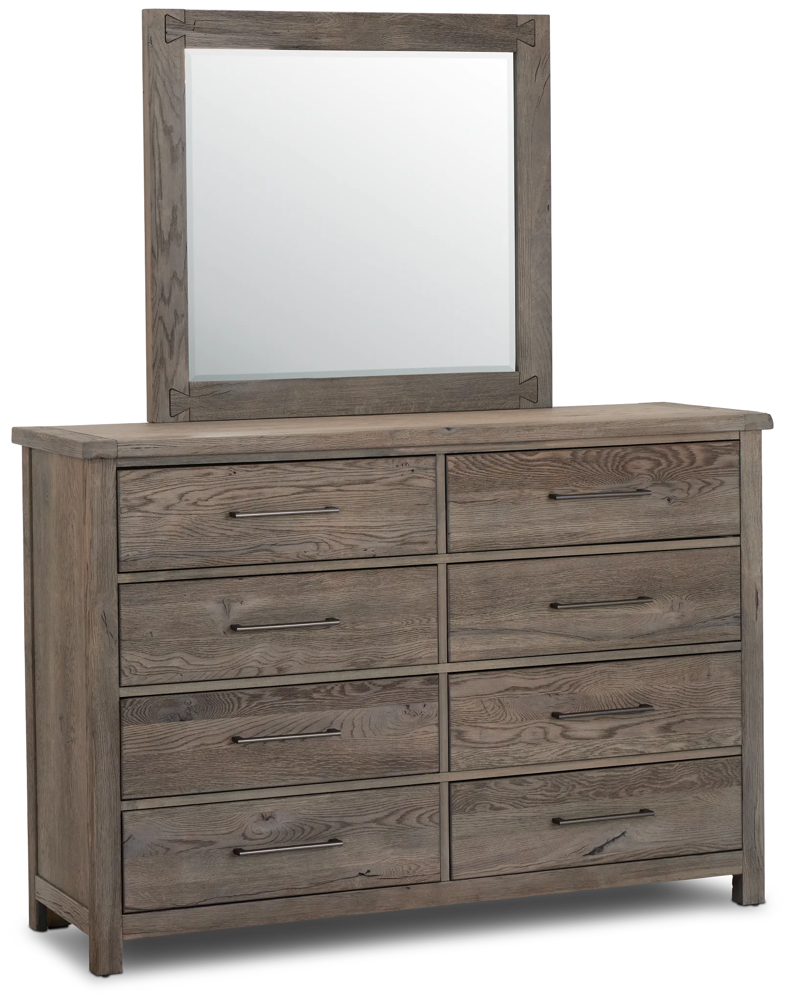 Salt Lake Gray Dresser & Mirror