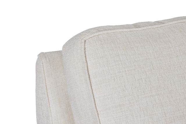 Andie White Fabric Large Left Chaise Sectional