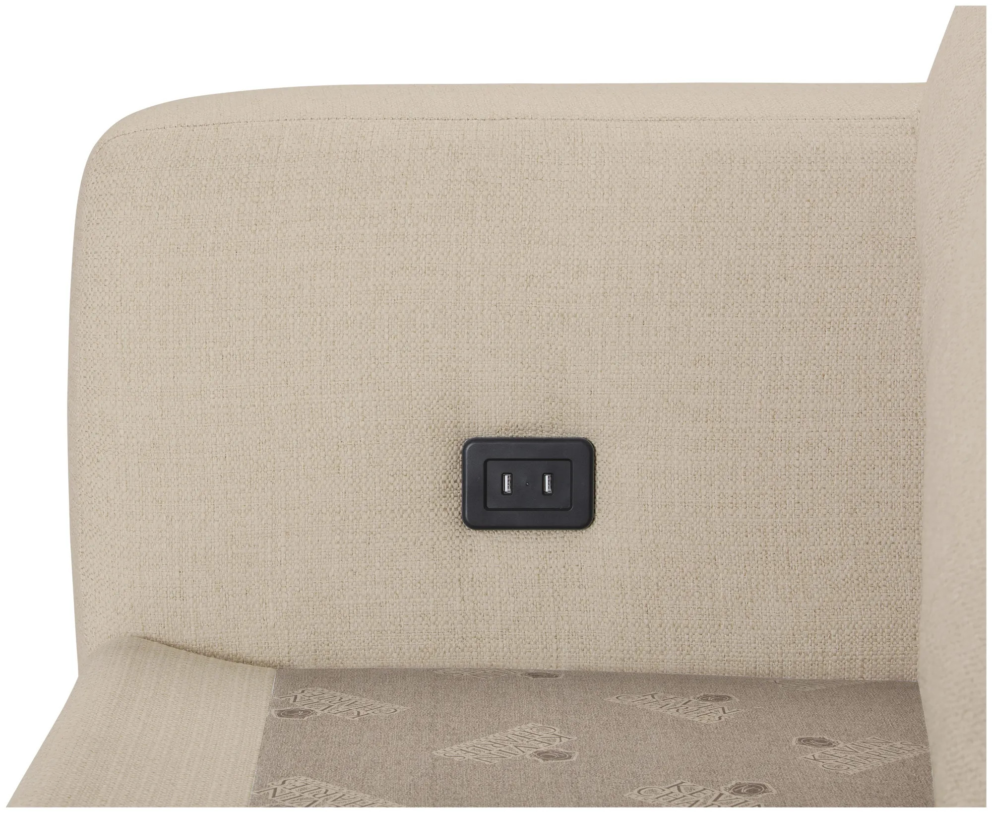 Veronica 90" Khaki Down Sofa