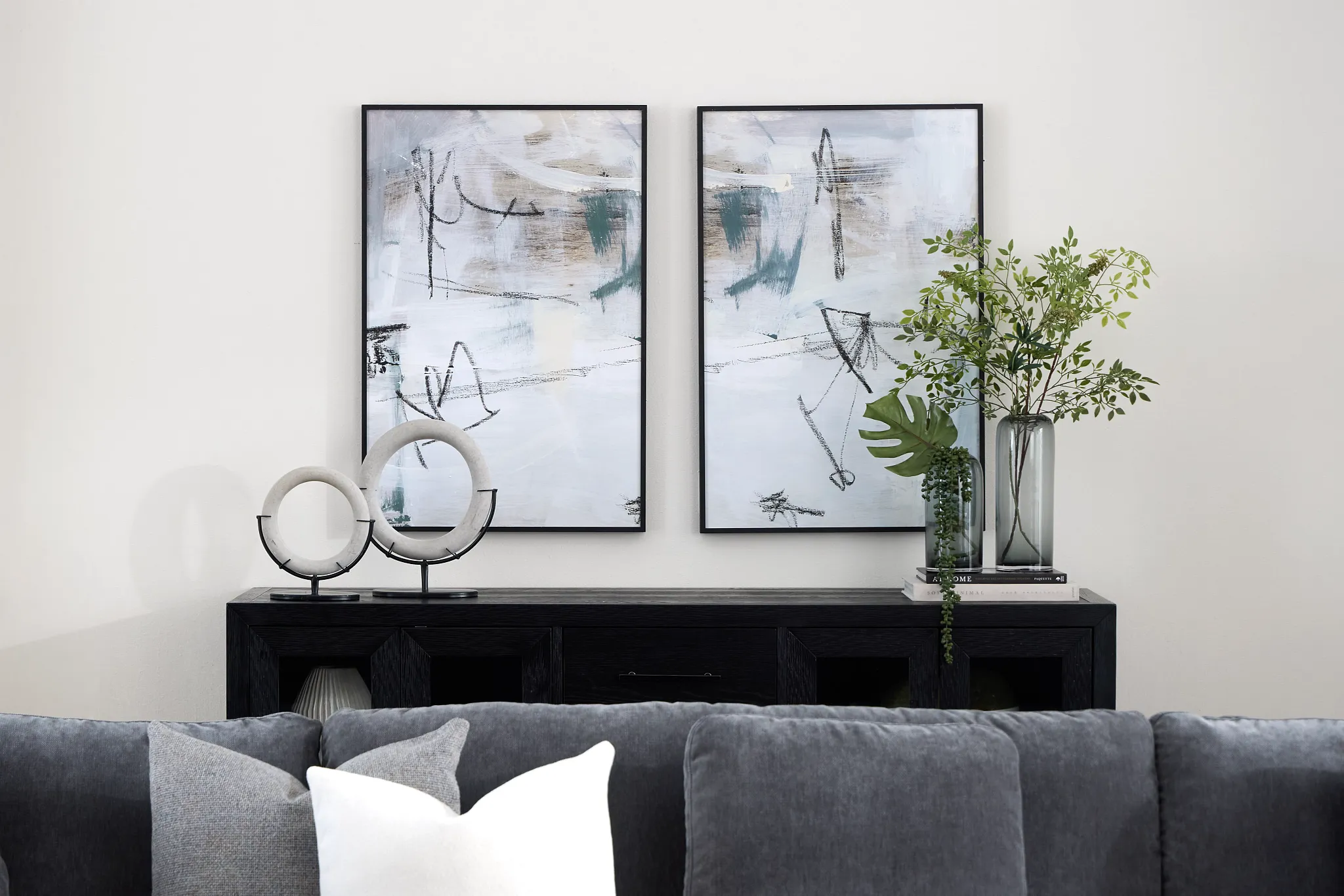 Natalie White Framed Wall Art