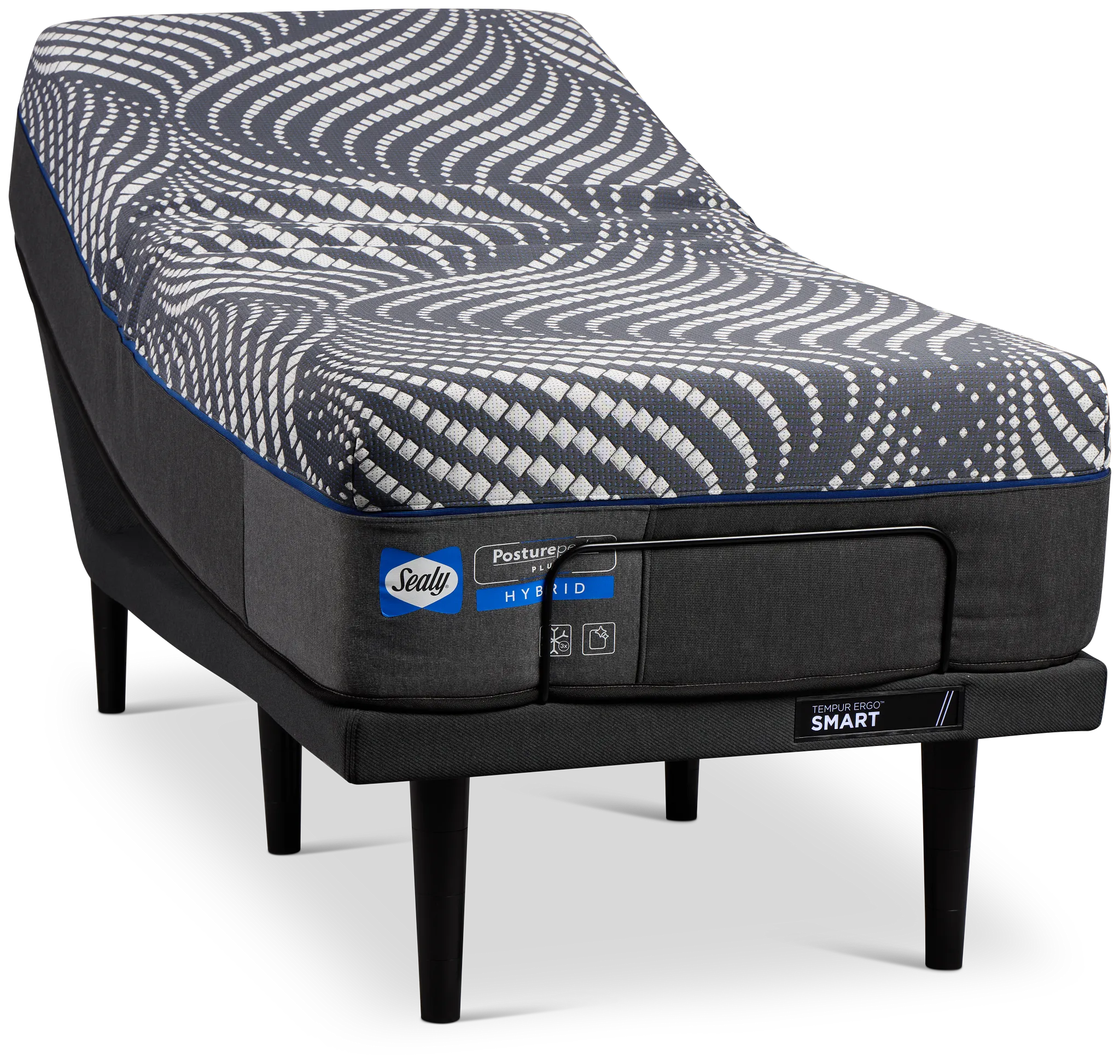 Sealy Posturepedic Plus High Point 14" Firm Ergo 3.0 Adjustable Mattress Set