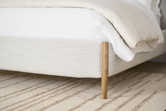 Stockton White Uph Panel Bed