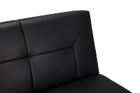 Andes Black Micro Sofa Futon