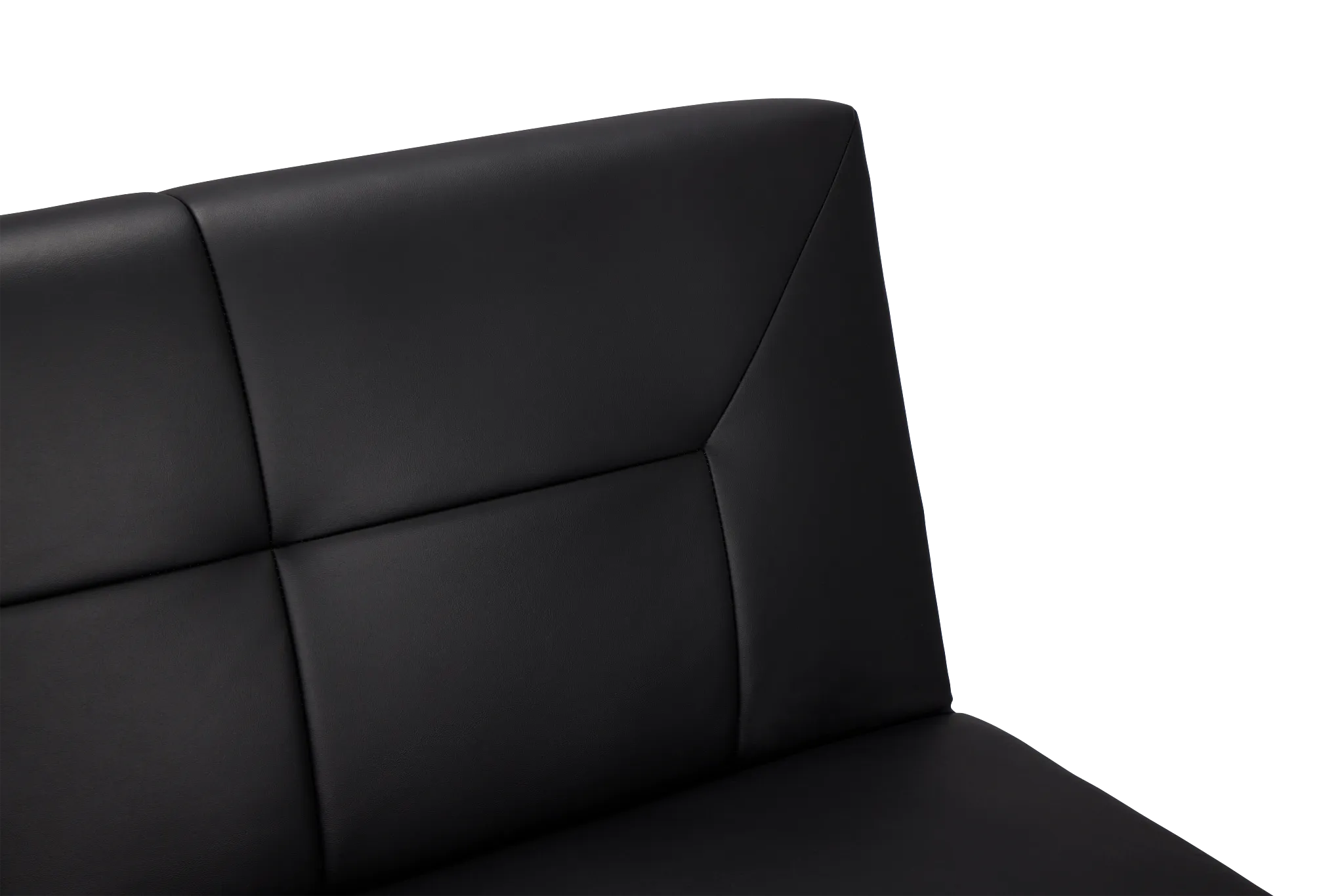 Andes Black Micro Sofa Futon