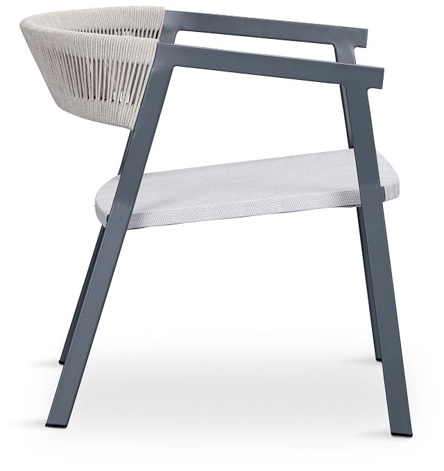 Valencia Gray Sling Arm Chair