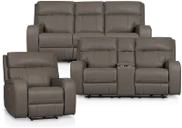 Rhett Gray Micro Power Reclining Living Room