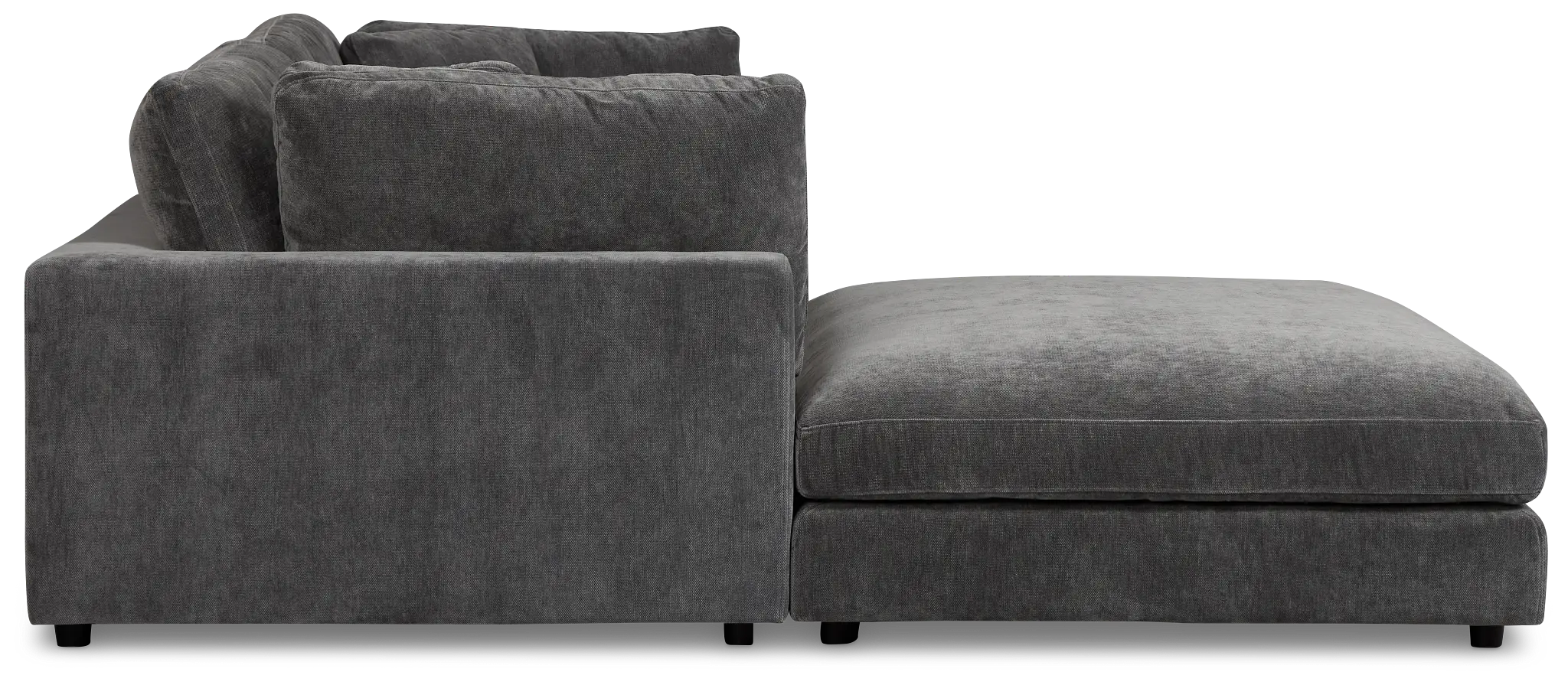 Lounge Dark Gray Fabric Chaise Sectional Lounge Dark Gray Fabric Chaise Sectional