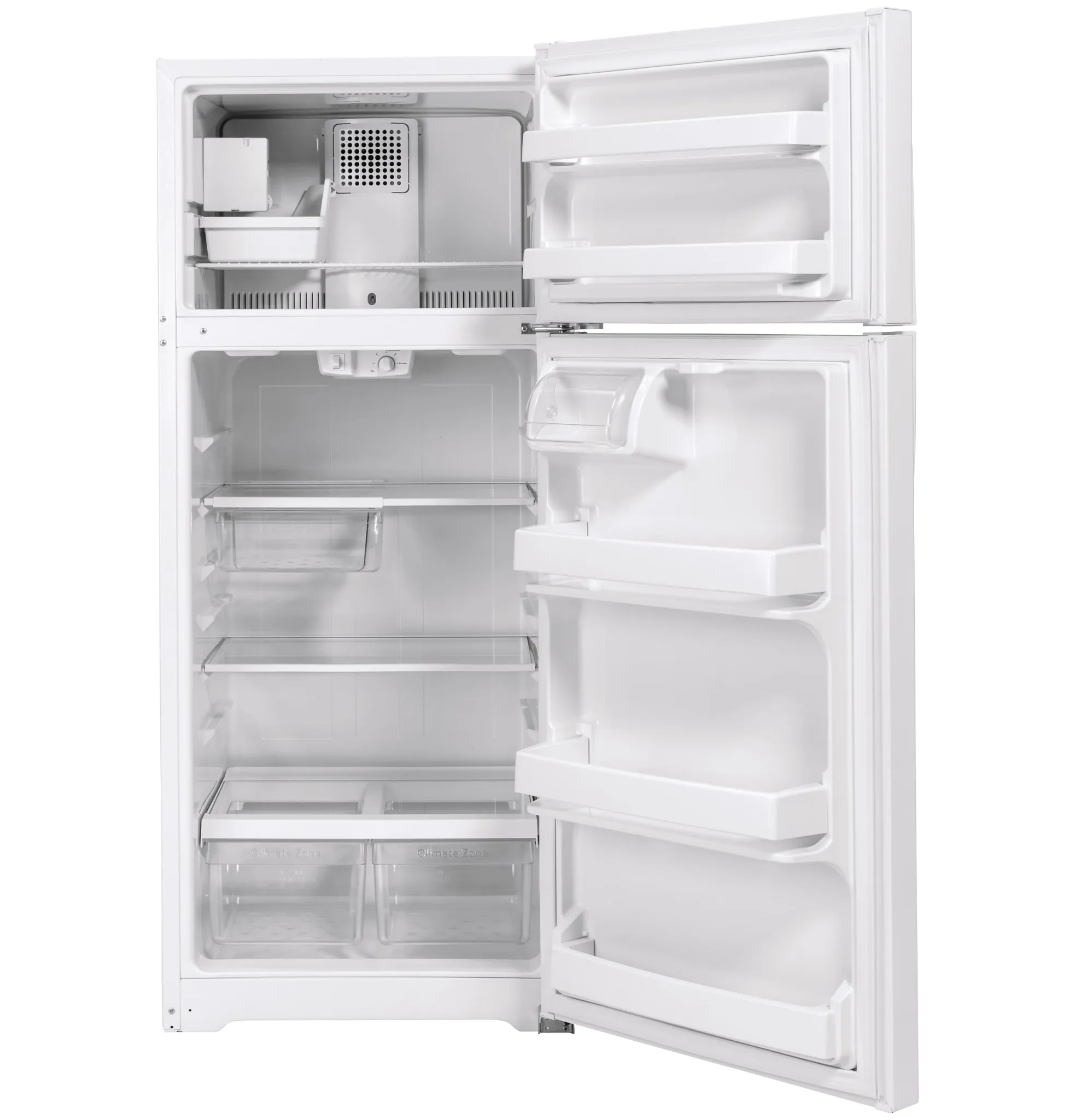 Ge 18 Series White Top Freezer Refrigerator