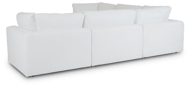 Grant White Fabric 5-piece Modular Sectional