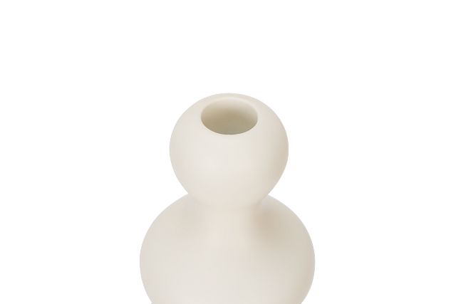 Malid White Candle Holder
