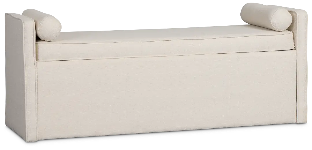 Southlake Beige Upholstered Dining Bench Southlake Beige Upholstered Dining Bench