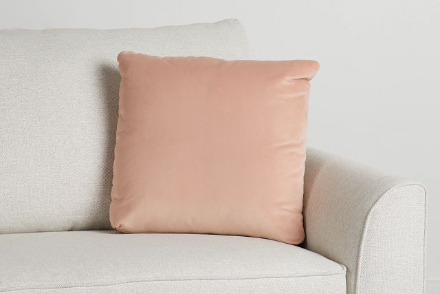 Joya Light Pink Velvet 20" Accent Pillow (0)