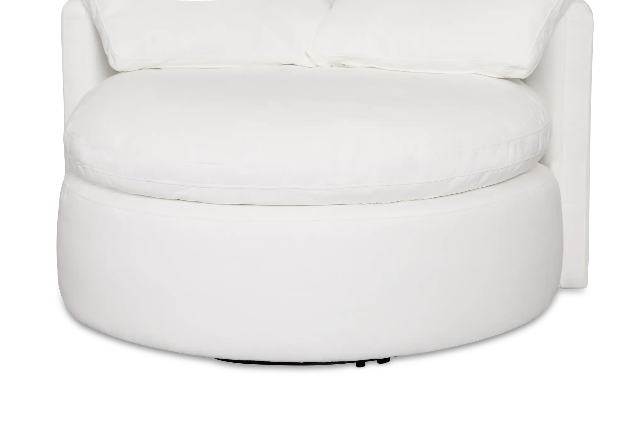 Orbit White Micro Swivel Accent Chair Orbit White Micro Swivel Accent Chair