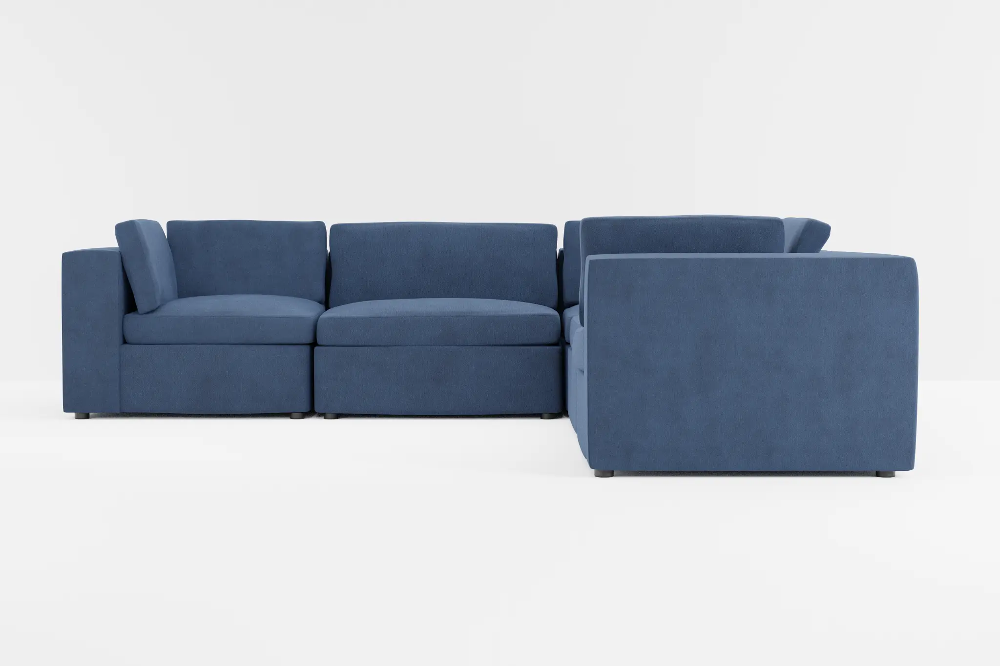 Destin Revenue Dark Blue Fabric 5-piece Modular Sectional Destin Revenue Dark Blue Fabric 5-piece Modular Sectional