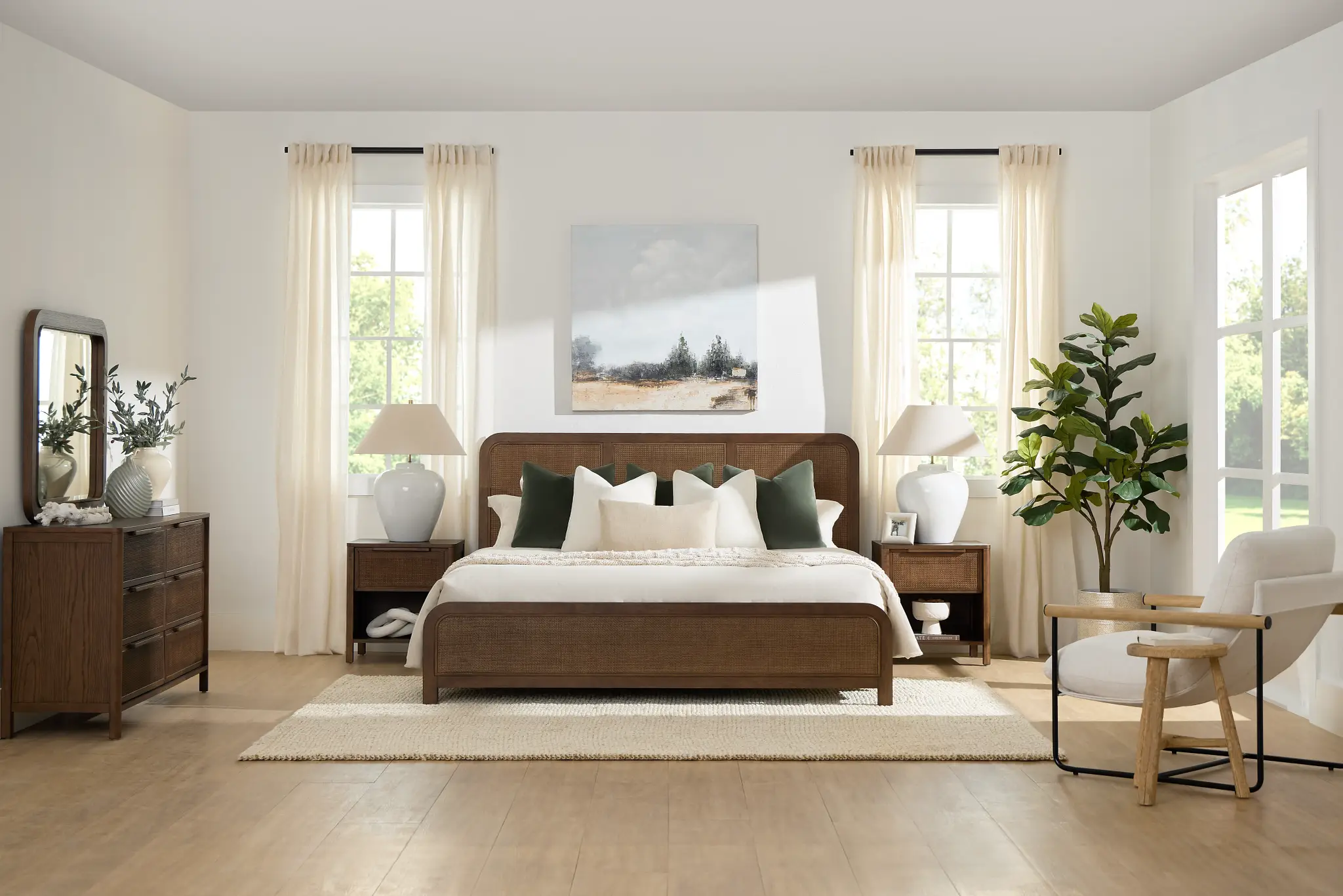 Pacific Mid Tone Platform Bed Pacific Mid Tone Platform Bed