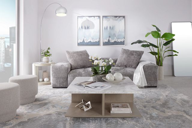 Skylar Gray Fabric Sofa