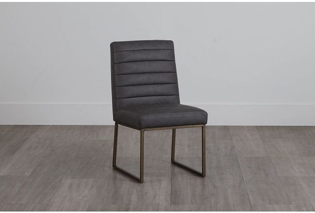 Miller Dark Gray Upholstered Side Chair