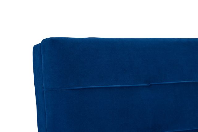 Ellie Dark Blue Velvet Sofa Futon