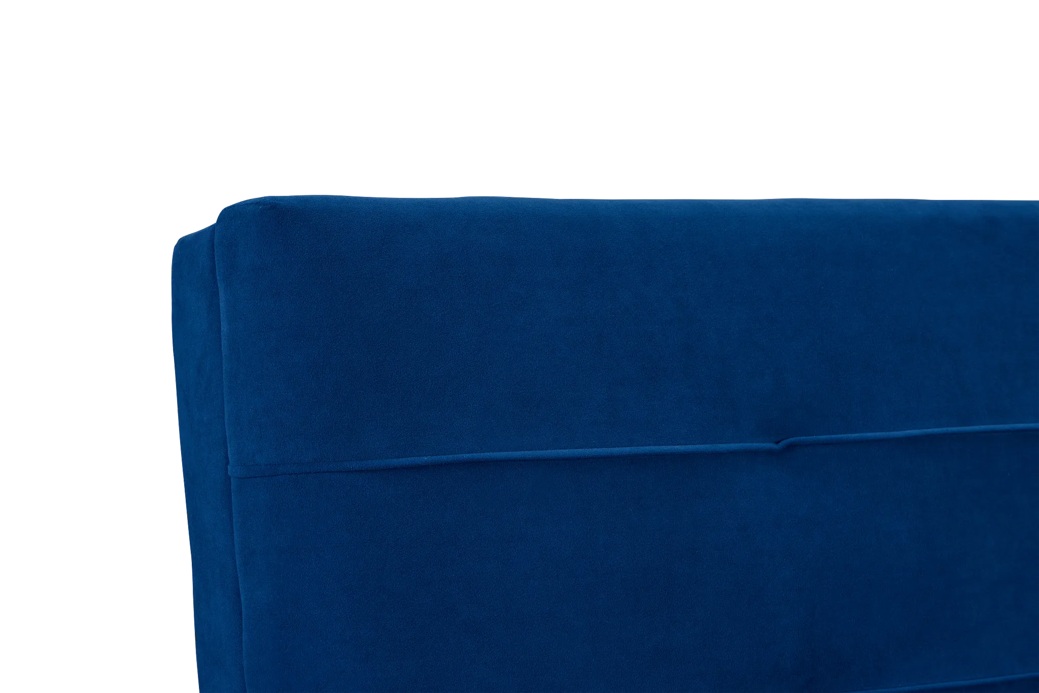 Ellie Dark Blue Velvet Sofa Futon