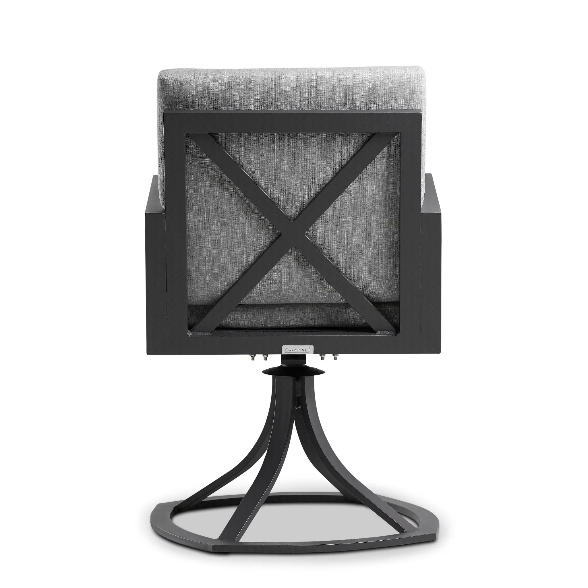 Linear Dark Gray Swivel Arm Chair Linear Dark Gray Swivel Arm Chair