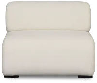 Celeste Light Beige Fabric Armless Chair