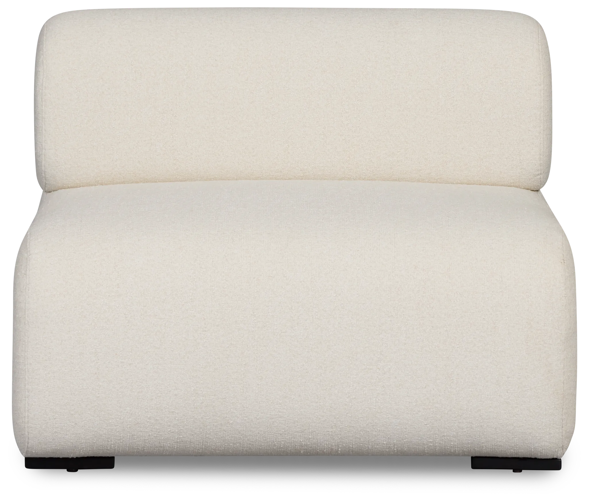 Celeste Light Beige Fabric Armless Chair