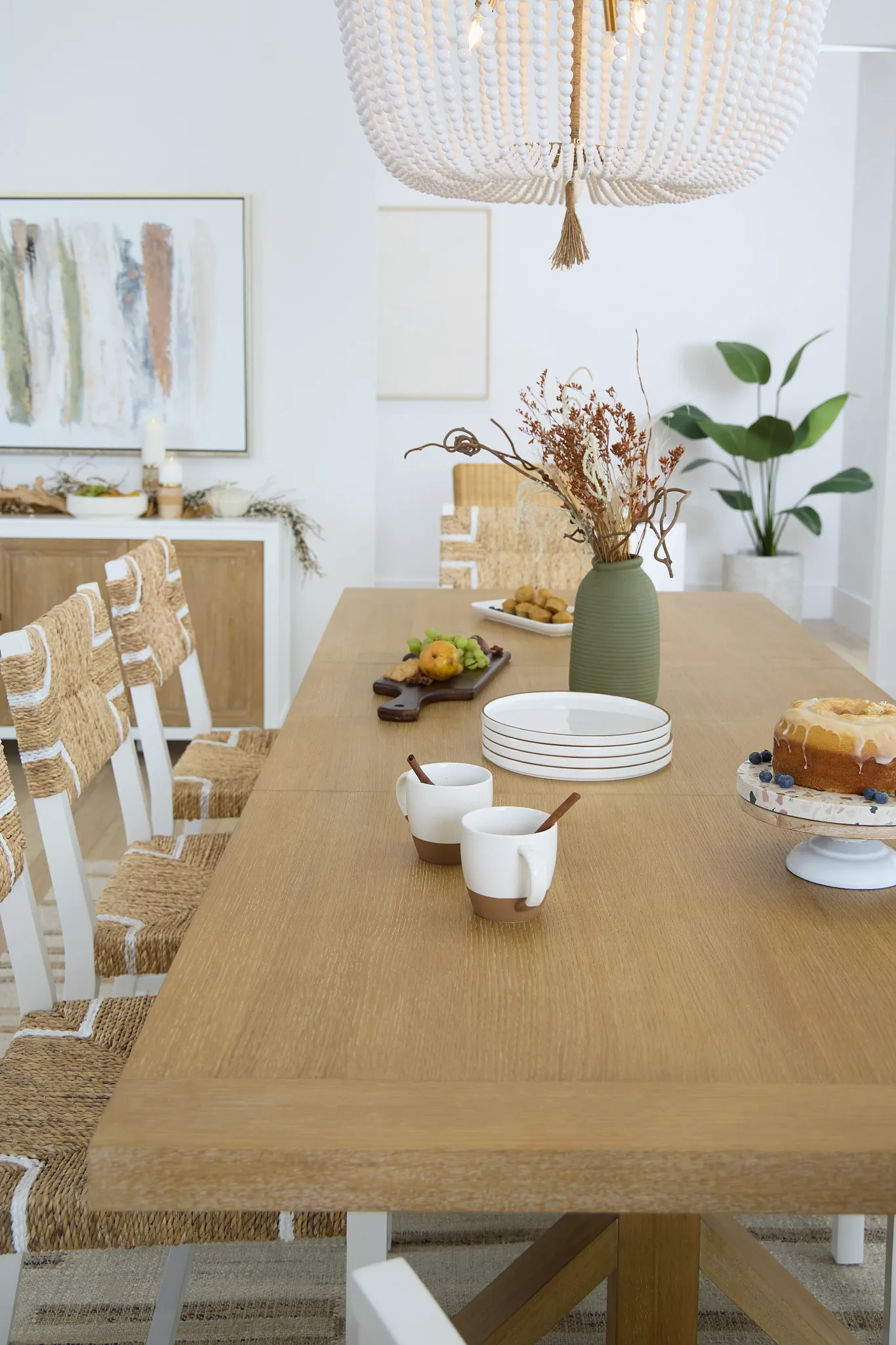 Nantucket Light Tone Trestle Table