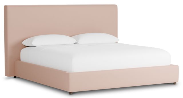 Grayton Joya Light Pink 54" Upholstered Platform Bed