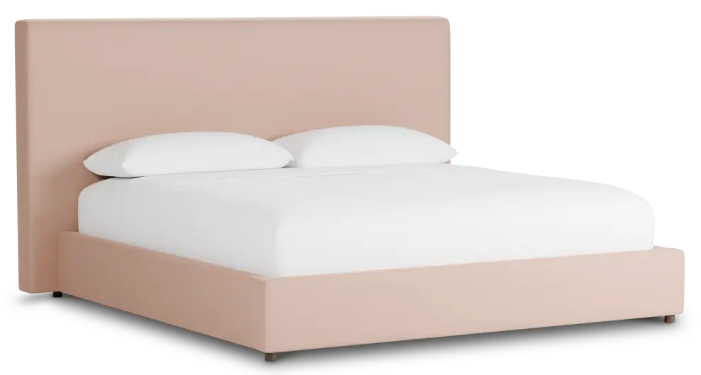 Grayton Joya Light Pink 54" Upholstered Platform Bed Grayton Joya Light Pink 54" Upholstered Platform Bed