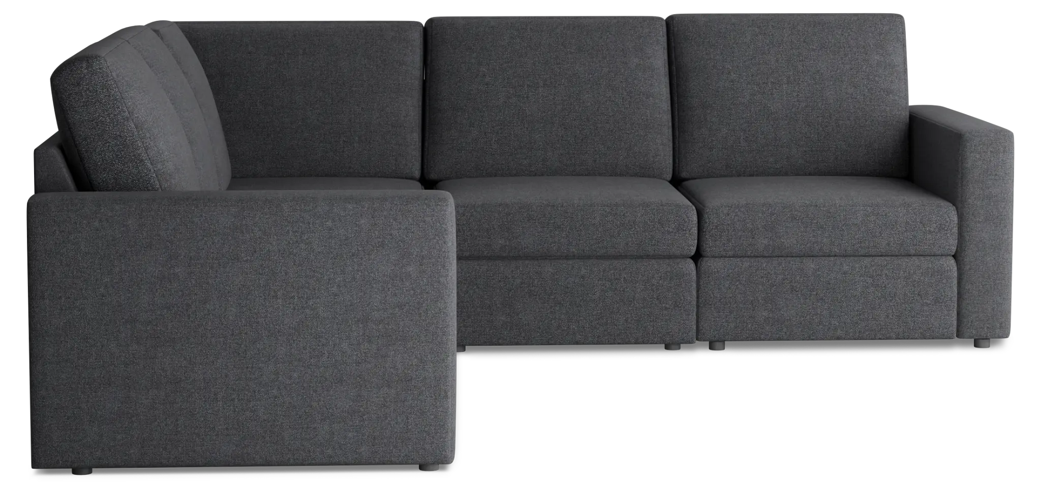 Citymod Dark Gray Fabric Small Two-arm Sectional Citymod Dark Gray Fabric Small Two-arm Sectional