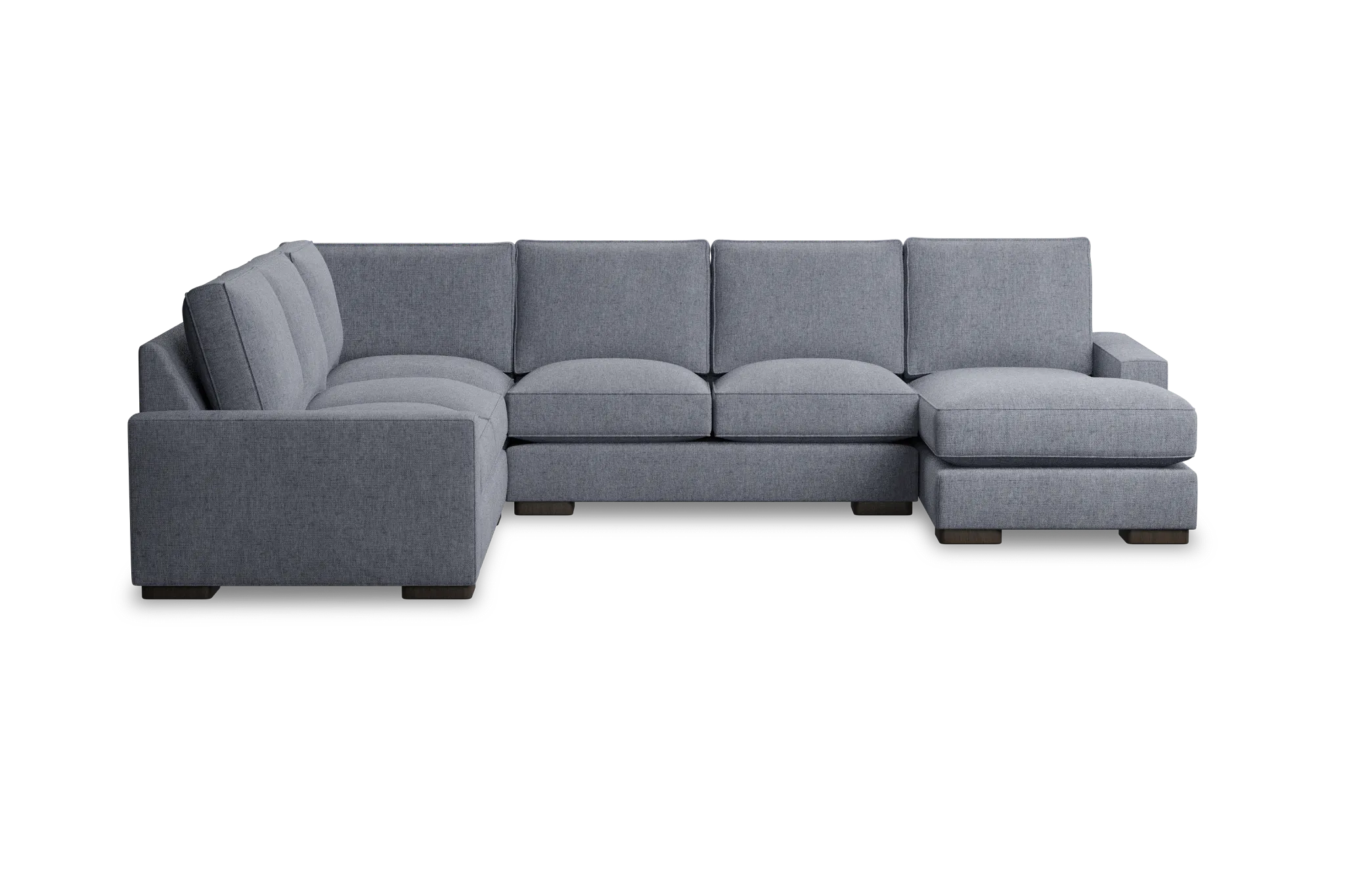 Edgewater Elevation Gray Medium Right Chaise Sectional