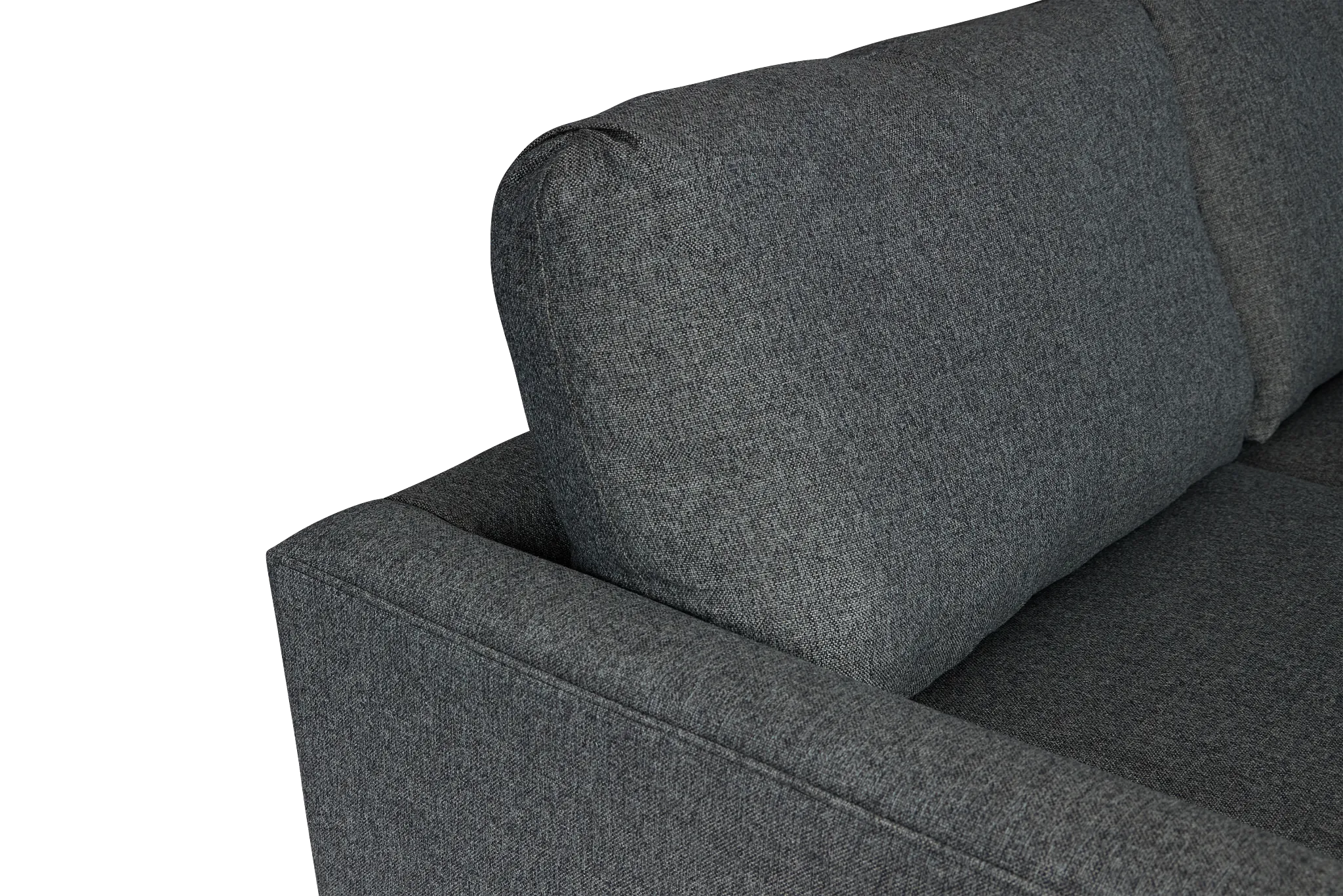 Noah Dark Gray Fabric Medium Two-arm Sectional