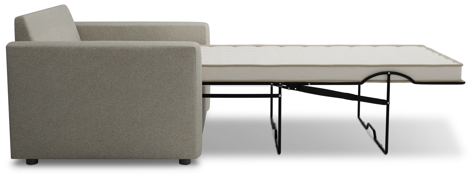 Siesta Elite Gray Fabric Innerspring Sleeper