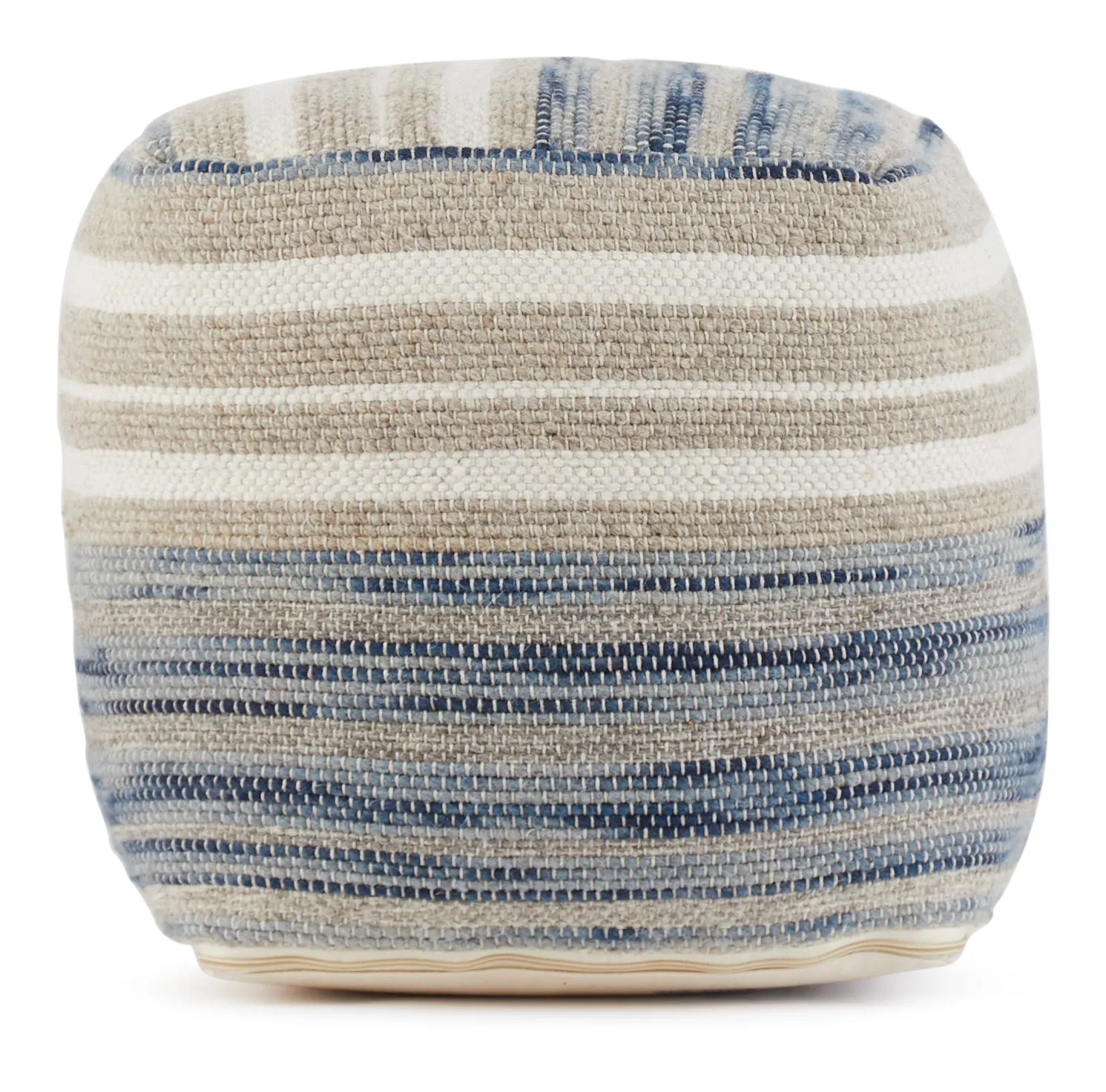 Frio Light Beige Accent Pouf