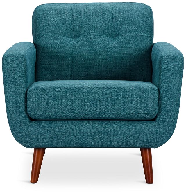 Raya Dark Teal Fabric Chair