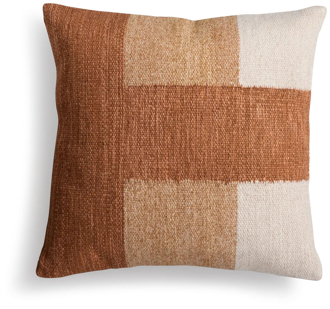 Kasila Brown 22" Square Accent Pillow