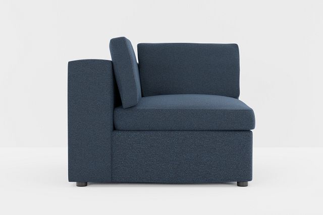 Destin Elite Dark Blue Fabric Corner Chair