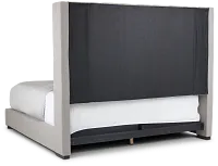 Lacey Gray Uph Platform Bed