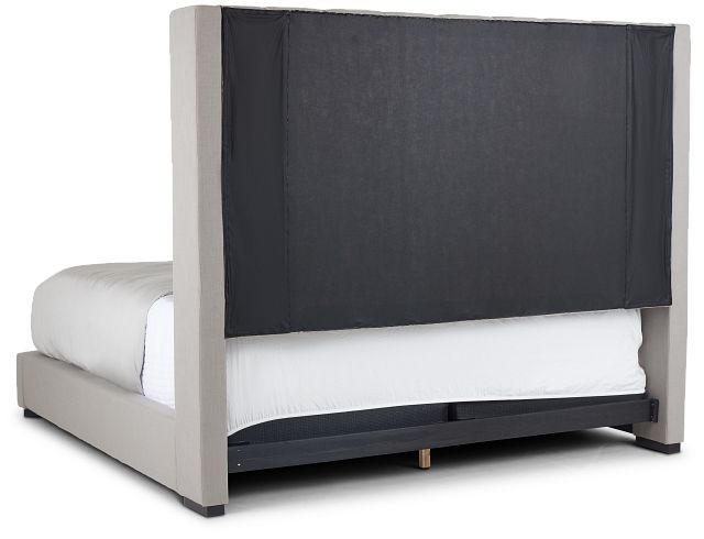 Lacey Gray Uph Platform Bed