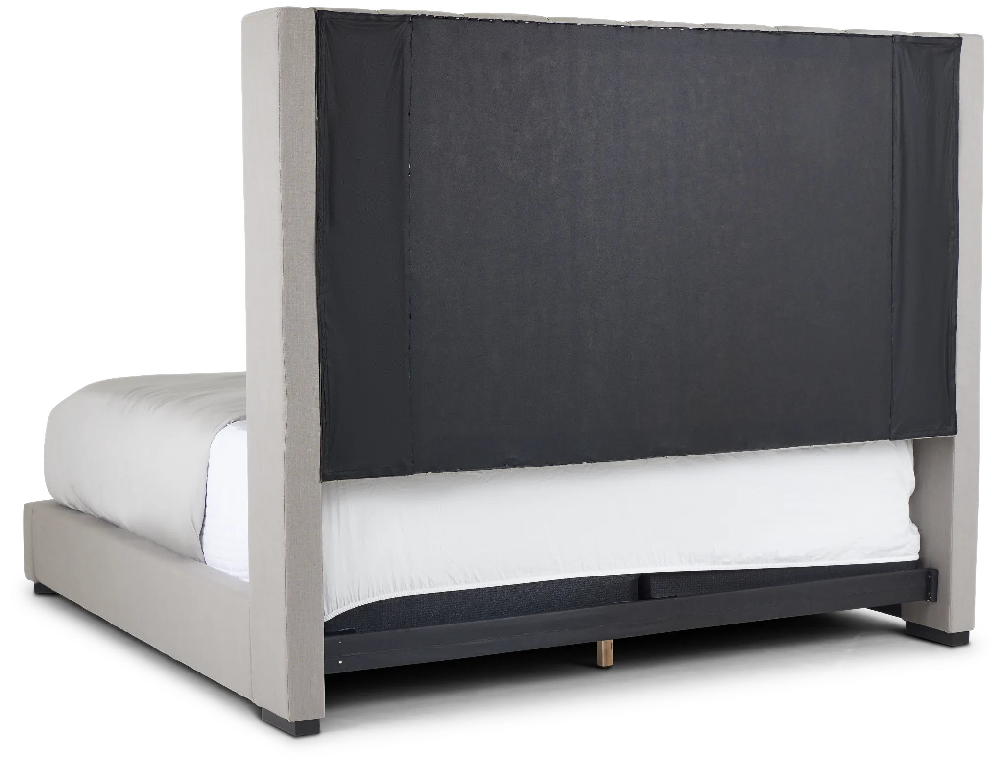 Lacey Gray Uph Platform Bed