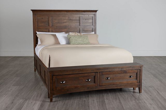 Heron Cove Mid Tone Panel Bed With Bench (0)