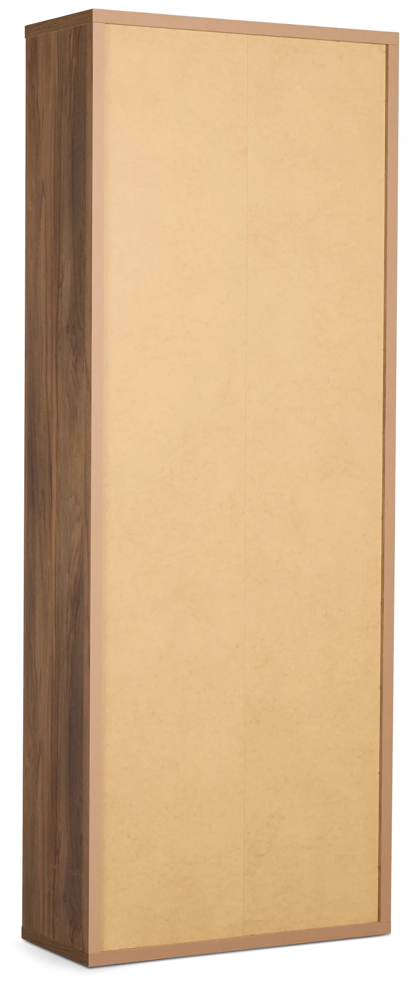 Trento Mid Tone Glass Small Door Bookcase Wall