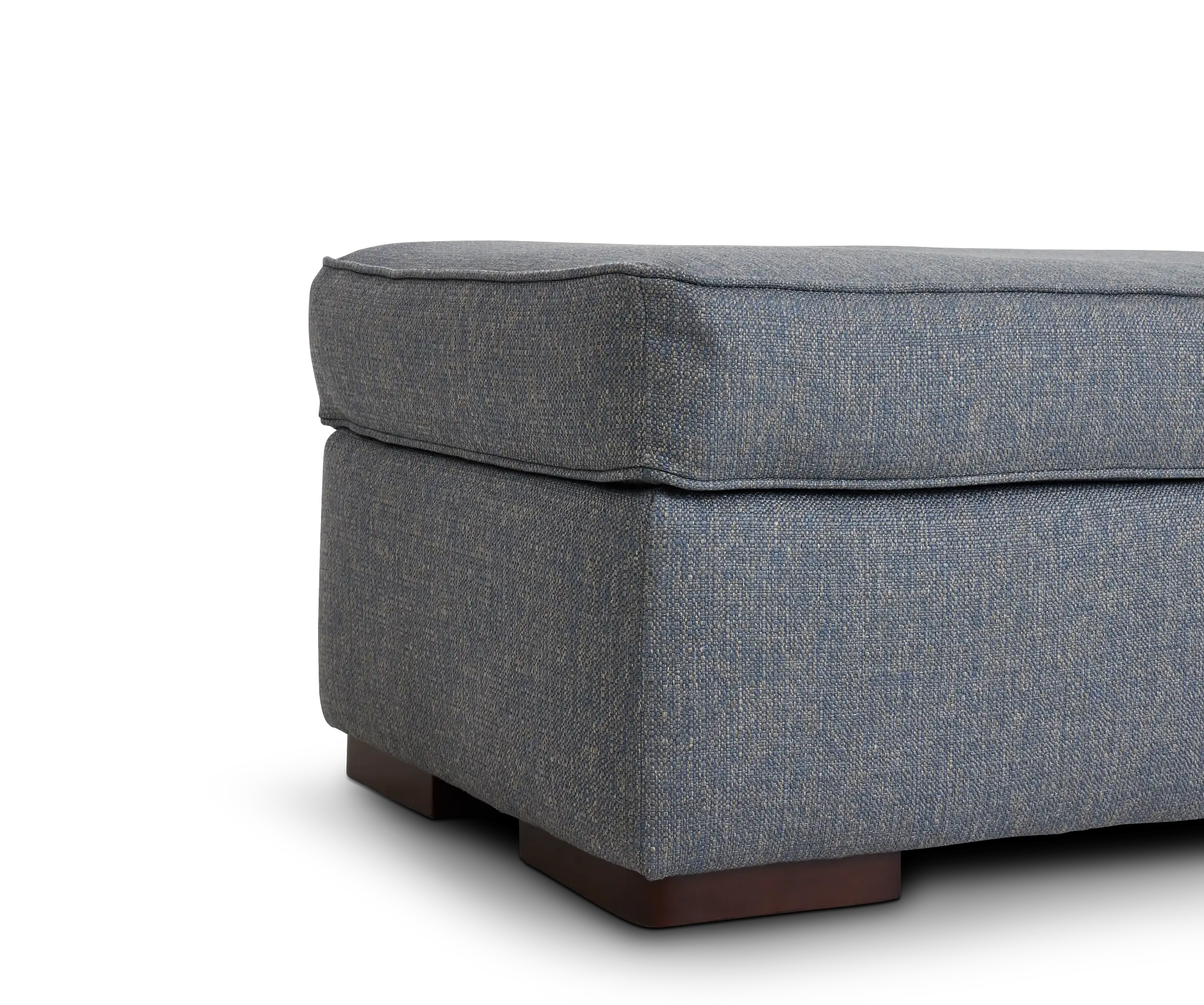 Austin Blue Fabric Ottoman Austin Blue Fabric Ottoman