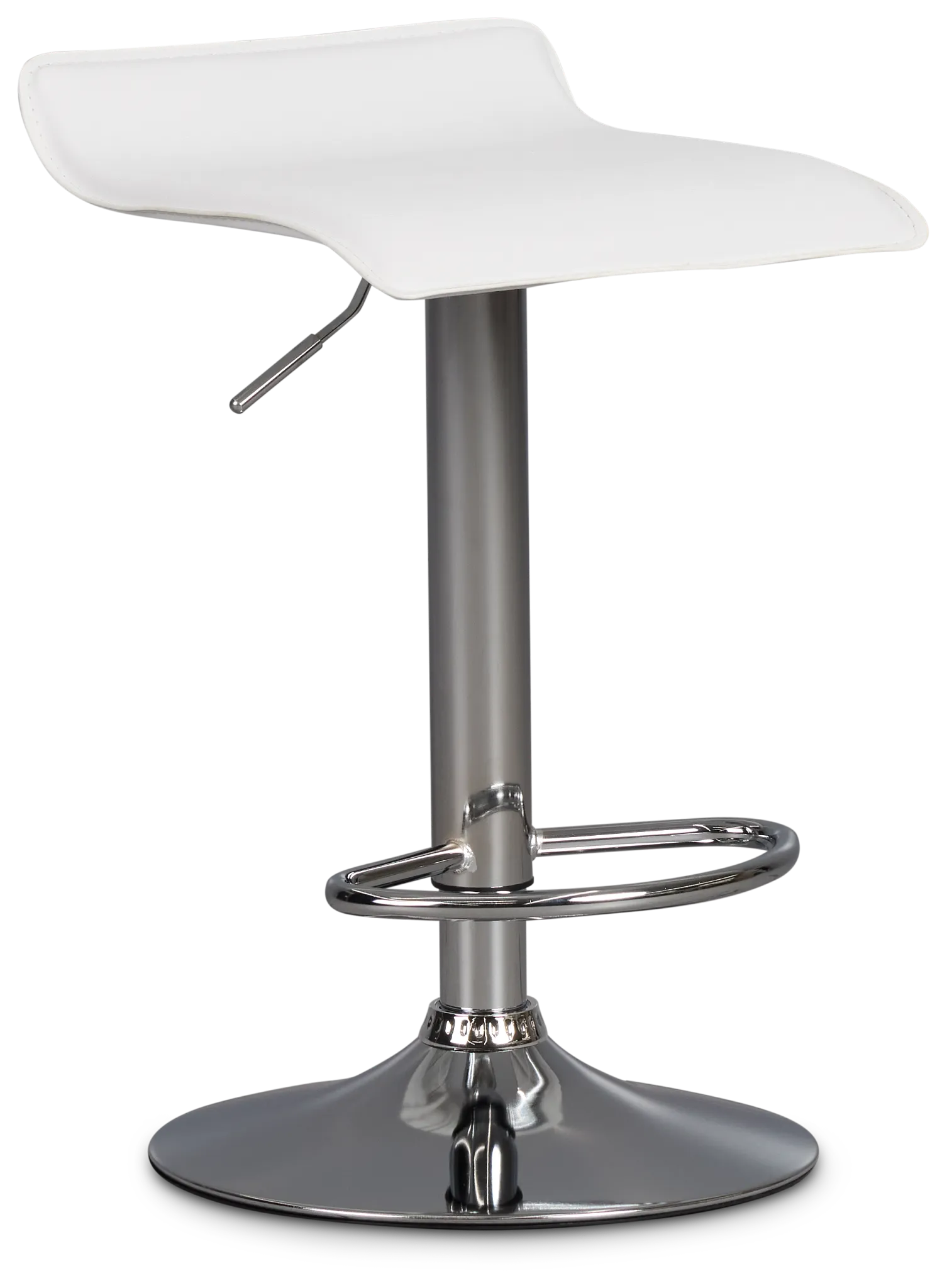 Colton White Adjustable Stool