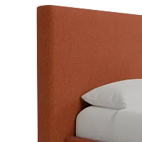 Grayton Elite Medium Brown 54" Upholstered Platform Bed