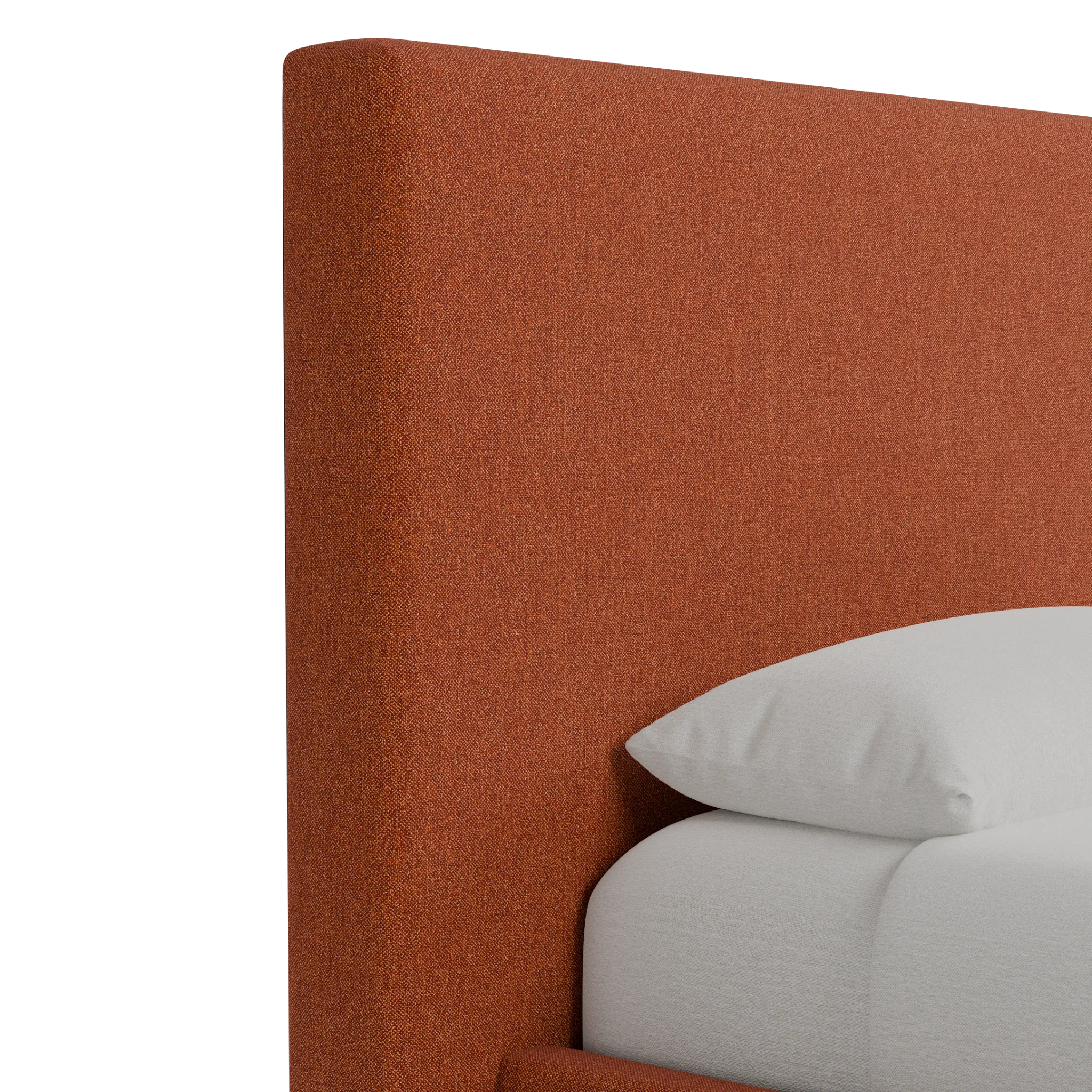 Grayton Elite Medium Brown 54" Upholstered Platform Bed