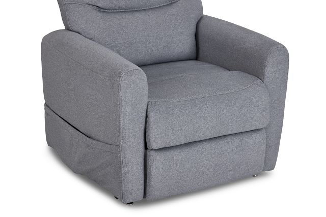 Canton Gray Fabric Power Lift Recliner