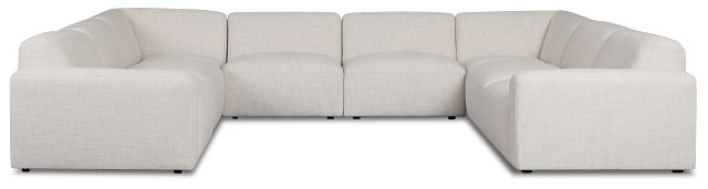 Baylor Light Beige Fabric 8-piece Modular Sectional