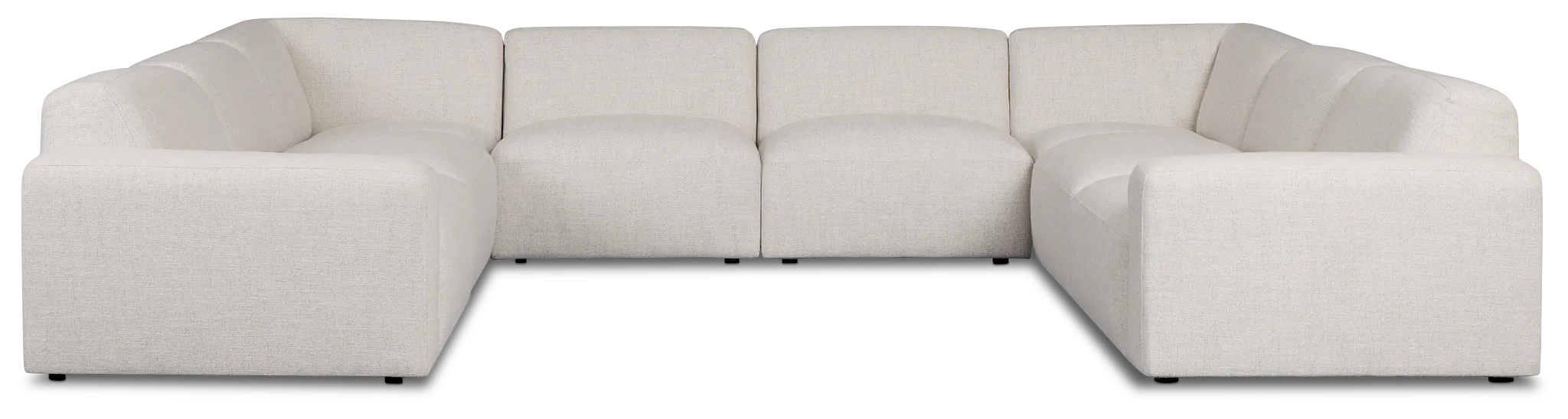 Baylor Light Beige Fabric 8-piece Modular Sectional