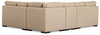 Sinclair Brown Fabric Large Two-arm Sectional